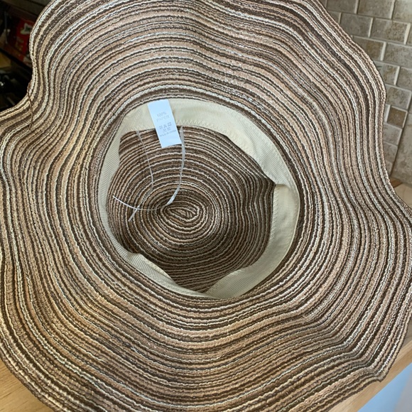 Khaki Boho Flower Pink Decor Floppy Sun Hat - Picture 11 of 13